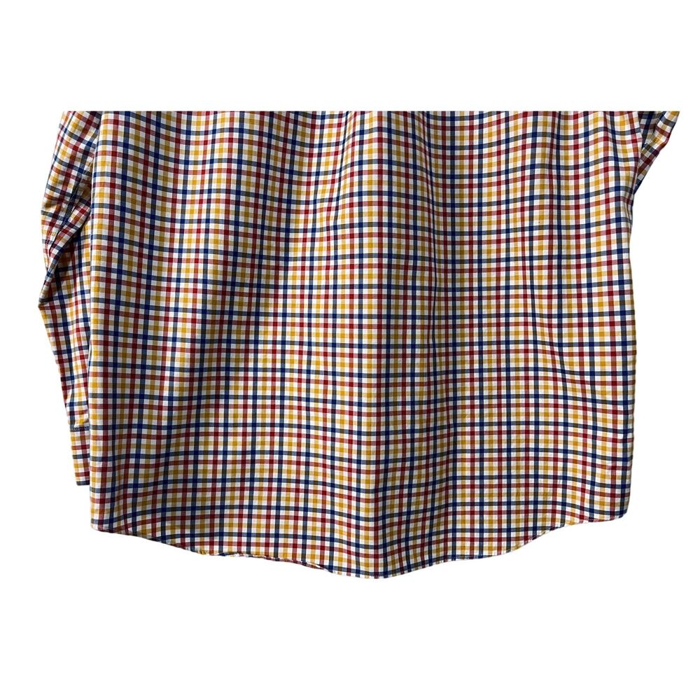 Duluth Trading Co Checkered Trim Fit Long Sleeve Oxford Work Shirt Mens Large - Picture 9 of 13